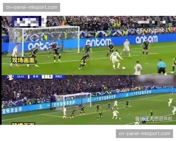 特写：场边广告牌数字化切换，根据不同转播商显示定制化内容